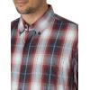 Wrangler Authentics Men’s Short Sleeve Classic Plaid Shirt(Rosewood Plaid)
