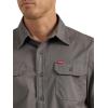 Wrangler Authentics mens Short Sleeve Classic Woven Shirt(Dark Gull Gray)