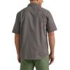Wrangler Authentics mens Short Sleeve Classic Woven Shirt(Dark Gull Gray)