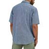 Wrangler Authentics mens Short Sleeve Classic Woven Shirt(Mid Wash Chambray)