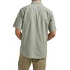 Wrangler Authentics mens Short Sleeve Classic Woven Shirt(Sea Spray Chambray)