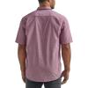 Wrangler Authentics mens Short Sleeve Classic Woven Shirt(Tawny Port Chambray)