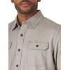 Wrangler Authentics mens Weather Anything Short Sleeve Woven Shirt(Frost Gray)