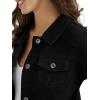 Wrangler Authentics womens Stretch Denim Jacket(Black)