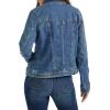 Wrangler Authentics womens Stretch Denim Jacket(Blue)