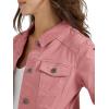 Wrangler Authentics womens Stretch Denim Jacket(Dusty Rose)