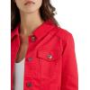Wrangler Authentics womens Stretch Denim Jacket(Red)