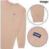 Wrangler Big and Tall Heavyweight Long Sleeve Pocket T-Shirt for Men(Beige)