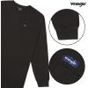Wrangler Big and Tall Heavyweight Long Sleeve Pocket T-Shirt for Men(Black)