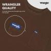 Wrangler Big and Tall Heavyweight Long Sleeve Pocket T-Shirt for Men(Brown)