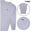 Wrangler Big and Tall Heavyweight Long Sleeve Pocket T-Shirt for Men(Heather Grey)