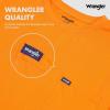 Wrangler Big and Tall Heavyweight Long Sleeve Pocket T-Shirt for Men(Orange)