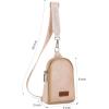 Wrangler Crossbody Sling Bag for Women Fanny Packs Chest Bags for Travel(Classic-beige Distressed)