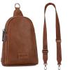 Wrangler Crossbody Sling Bag for Women Fanny Packs Chest Bags for Travel(*Classic-brown)