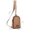 Wrangler Crossbody Sling Bag for Women Fanny Packs Chest Bags for Travel(Classic-distressed Khaki)