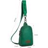 Wrangler Crossbody Sling Bag for Women Fanny Packs Chest Bags for Travel(Classic-green)