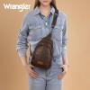 Wrangler Crossbody Sling Bag for Women Fanny Packs Chest Bags for Travel(Explorer-coffee)