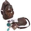 Wrangler Crossbody Sling Bag for Women Fanny Packs Chest Bags for Travel(Explorer-coffee)