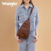 Wrangler Crossbody Sling Bag for Women Fanny Packs Chest Bags for Travel(Explorer-dark Brown)