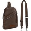 Wrangler Crossbody Sling Bag for Women Fanny Packs Chest Bags for Travel(Urban-camel)