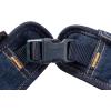 Wrangler Dark Wash Dog Vest Harness with Sherpa-S(Dark Wash Denim)