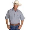 Wrangler Denim Short Sleeve Snap Shirt(Chambray)