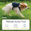 Wrangler Dog Backpack Harness – Dog Harness Backpack with Two Pockets to Hold Pet Accessories – Secure D-Ring for Leash Attachment – 100% Cotton Denim – Machine Washable for Easy Cleaning (S)(Small)