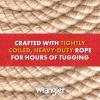 Wrangler Durable Coiled Rope Dog Toy – Tough Dog Tug of War Toy for Chewers – Toys for Small Puppies to Large Breeds