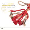 Wrangler Durable Coiled Rope Dog Toy – Tough Dog Tug of War Toy for Chewers – Toys for Small Puppies to Large Breeds
