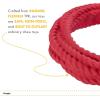 Wrangler Foam Coiled Rope Dog Chew Toy – Scented Dog Rope Toy for Medium to Large Dogs – Pet-Safe Foam Toy for Tug & Fetch – Promotes Healthy Chewing – Indoor/Outdoor Play (Red, Beef)(Red)