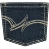 Wrangler Girls Boot Cut Jean with Embroidered Pockets(Blue)
