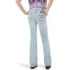 Wrangler Lainey Wilson Girls Boot Hugger Jeans(Bleach Blue Wash)