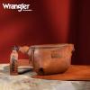 Wrangler Large Fanny Packs for Women Waist Bag Travel Belt Bags Crossbody Sling Purse Brown(A-Brown)