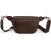 Wrangler Large Fanny Packs for Women Waist Bag Travel Belt Bags Crossbody Sling Purse Brown(A-Coffee)