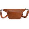 Wrangler Large Fanny Packs for Women Waist Bag Travel Belt Bags Crossbody Sling Purse Brown(A-Light Brown)
