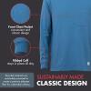 Wrangler Long Sleeve Layering Tee Shirts for Men, Core Mens Layering T-Shirt(Charcoal/Stn Blue)