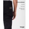 Wrangler Mens 44 Slim Straight Light Wash Jeans(Black Overdye)