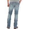 Wrangler Mens 44 Slim Straight Light Wash Jeans(Red Bluff)