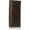 Wrangler Men’s Bifold Wallet with Flip-Out ID Window, Genuine Leather, Gift for Him(Cognac Boot Stitch)