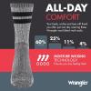 Wrangler Men’s Blended Wool Work Socks – Crew Socks for Hiking, Boots, & All-Weather Wear with Arch Support – Size 6-12(Black)