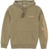 Wrangler Men’s Blue Sleeve Logo Hoodie(Burnt Olive)