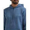 Wrangler Men’s Blue Sleeve Logo Hoodie(Dark Denim Blue)