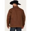 Wrangler Men’s Canvas Flannel Lined Button-Down Barn Jacket – 112352842 US Brown