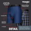 Wrangler Men’s Cooling Boxer Briefs, 6” Inseam, Moisture-Wicking, Stretch Fabric, Pack of 6, Quick Dry(Charcoal/Blue Buffalo Plaid/Po)
