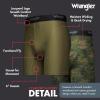 Wrangler Men’s Cooling Boxer Briefs, 6” Inseam, Moisture-Wicking, Stretch Fabric, Pack of 6, Quick Dry(Duffle Green/Green Camo/Black)
