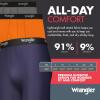 Wrangler Men’s Cooling Boxer Briefs, 6” Inseam, Moisture-Wicking, Stretch Fabric, Pack of 6, Quick Dry(Navy/Orange/Grey)