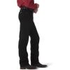 Wrangler Men’s Cowboy Cut Silver Edition Original Fit Boot Cut Jean(Black)