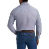 Wrangler Men’s Cowboy Cut Western Chambray Snap Long Sleeve Work Shirt(Light Chambray)