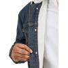 Wrangler Men’s Cowboy Cut Western Lined Denim Jacket, Sherpa/Denim, X-Large