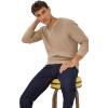 Wrangler Men’s Crewneck Pullover Sweater(Timberwolf)